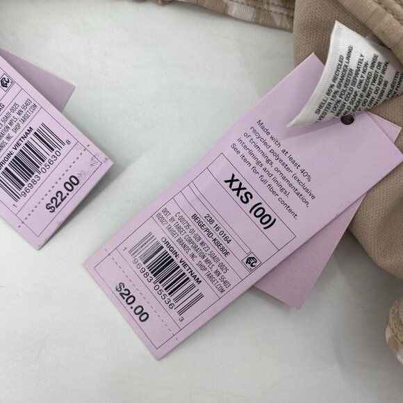 Wild Fable Underwire Bralette Bikini Top High Rise Bottom Tan Animal Print XXS - Picture 10 of 11